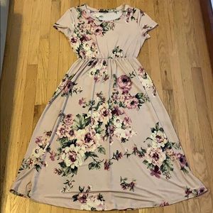 Floral midi dress